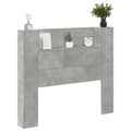 Pikkukuva 5 / 11: vidaXL Sängynpääty säilytystilalla betoninharmaa 120x16,5x103,5 cm