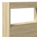 Miniatyrbilde 9 av 11: vidaXL Hodegavl skap med LED sonoma eik 140x17x102 cm
