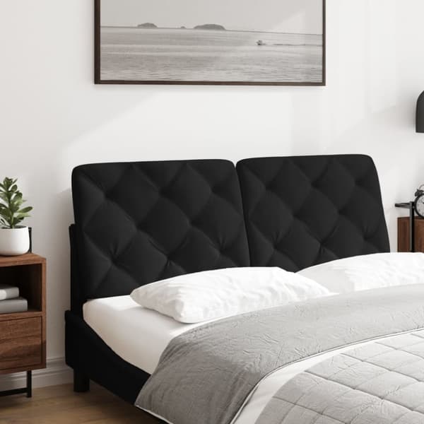 vidaXL gavlpude 140 cm velour sort