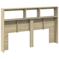 Miniatyrbilde 8 av 11: vidaXL Hodegavl skap med LED sonoma eik 160x17x102 cm