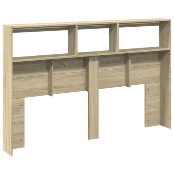vidaXL Hodegavl skap med LED sonoma eik 160x17x102 cm