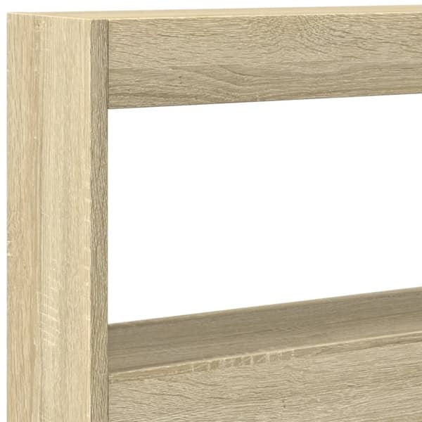 vidaXL Hodegavl skap med LED sonoma eik 160x17x102 cm