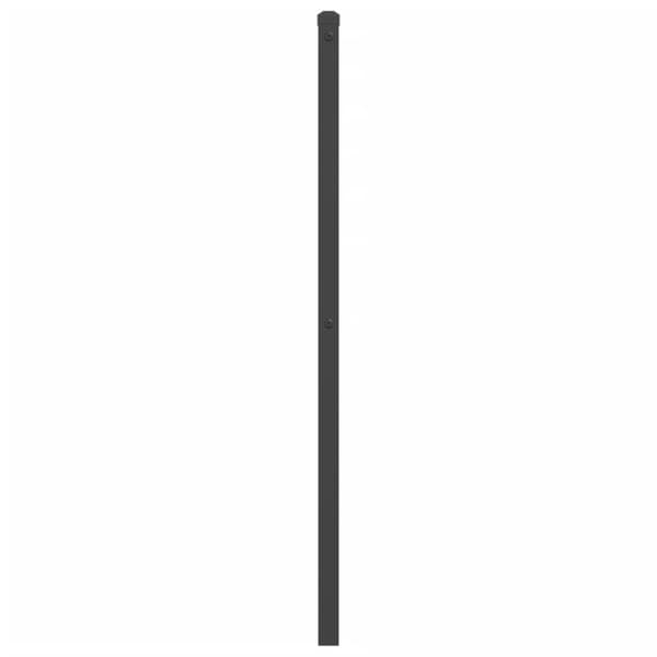 vidaXL Sengegavl i metall svart 140 cm