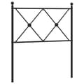 Pikkukuva 1 / 6: vidaXL Metallinen sängynpääty musta 80 cm