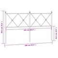 Miniatyrbillede 5 af 6: vidaXL sengegavl 160 cm metal sort