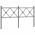 Miniatyrbillede 1 af 6: vidaXL sengegavl 160 cm metal sort