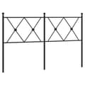 Pikkukuva 1 / 6: vidaXL Metallinen sängynpääty musta 140 cm