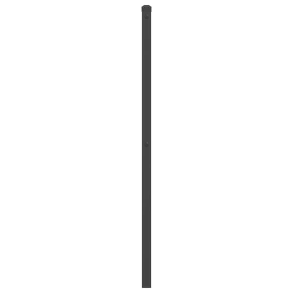 vidaXL Metallinen sängynpääty musta 200 cm