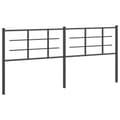 Pikkukuva 1 / 6: vidaXL Metallinen sängynpääty musta 200 cm