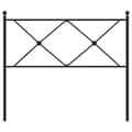 Pikkukuva 3 / 6: vidaXL Metallinen sängynpääty musta 100 cm
