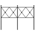 Miniatyrbillede 3 af 6: vidaXL sengegavl 120 cm metal sort