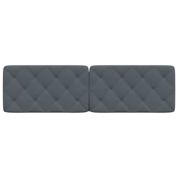 vidaXL gavlpude 180 cm velour mørkegrå