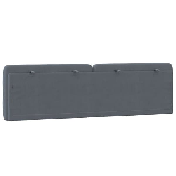 vidaXL gavlpude 180 cm velour mørkegrå