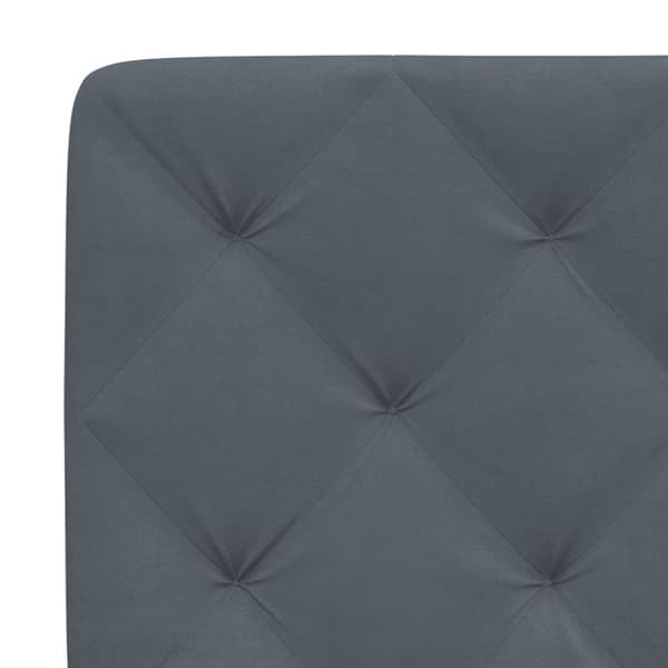 vidaXL gavlpude 180 cm velour mørkegrå