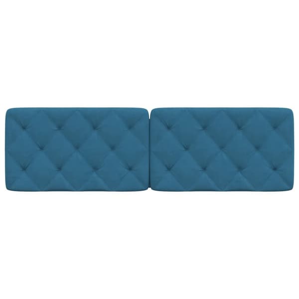 vidaXL gavlpude 160 cm velour blå