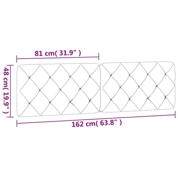 vidaXL gavlpude 160 cm velour blå