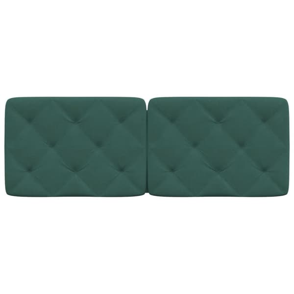 vidaXL Dyna till huvudgavel mörkgrön 120 cm sammet