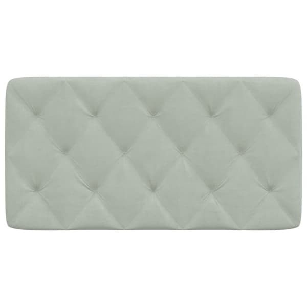 vidaXL gavlpude 100 cm velour lysegrå