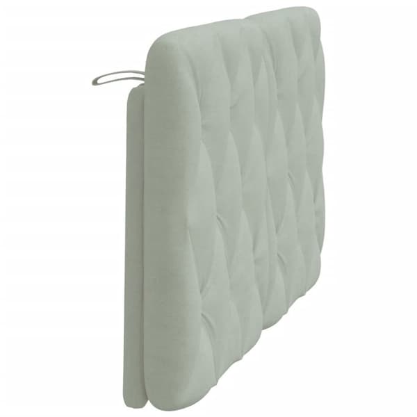 vidaXL gavlpude 120 cm velour lysegrå