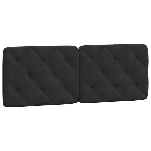 vidaXL gavlpude 120 cm velour sort
