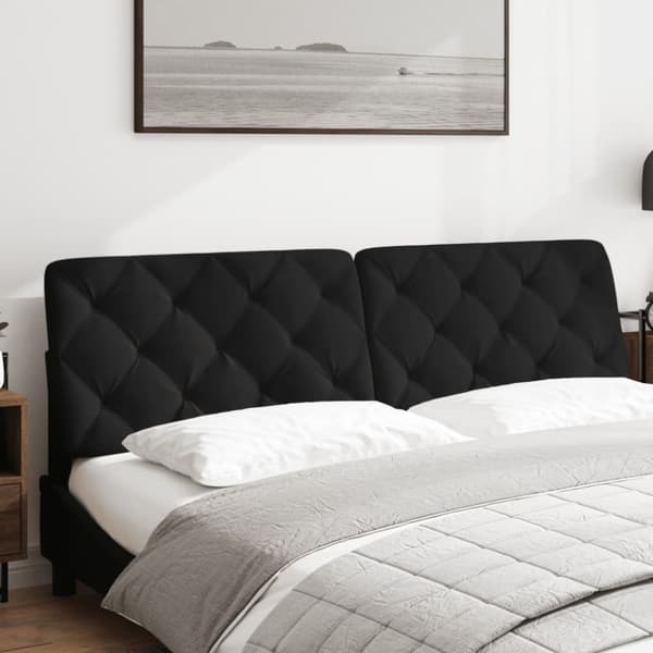 vidaXL Dyna till huvudgavel svart 180 cm sammet