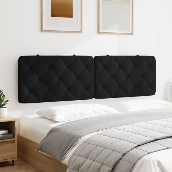 vidaXL Dyna till huvudgavel svart 180 cm sammet