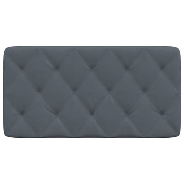 vidaXL gavlpude 100 cm velour mørkegrå