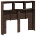 Miniatyrbilde 6 av 11: vidaXL Hodegavl skap med LED brun eik 120x17x102 cm