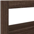 Miniatyrbilde 7 av 11: vidaXL Hodegavl skap med LED brun eik 120x17x102 cm