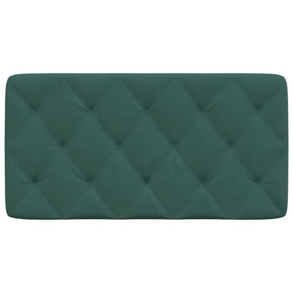vidaXL gavlpude 100 cm velour mørkegrøn