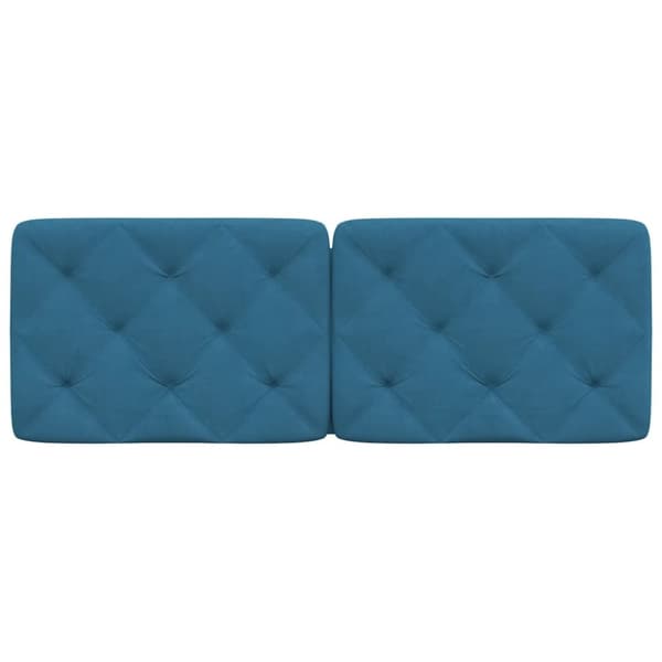 vidaXL gavlpude 140 cm velour blå