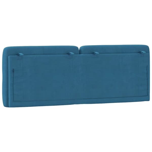 vidaXL gavlpude 140 cm velour blå