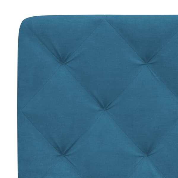 vidaXL gavlpude 140 cm velour blå