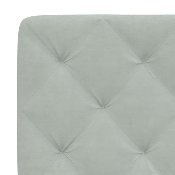 vidaXL gavlpude 180 cm velour lysegrå