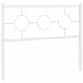 Pikkukuva 3 / 7: vidaXL Metallinen sängynpääty valkoinen 107 cm