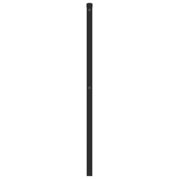 vidaXL sengegavl 107 cm metal sort