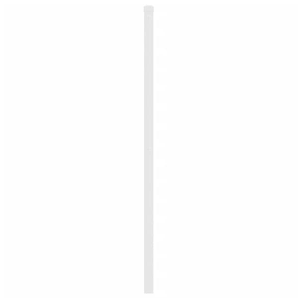 vidaXL Metallinen sängynpääty valkoinen 135 cm