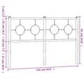 Pikkukuva 6 / 7: vidaXL Metallinen sängynpääty valkoinen 135 cm