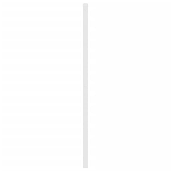 vidaXL sengegavl 200 cm metal hvid