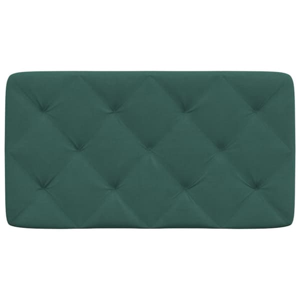 vidaXL gavlpude 90 cm velour mørkegrøn