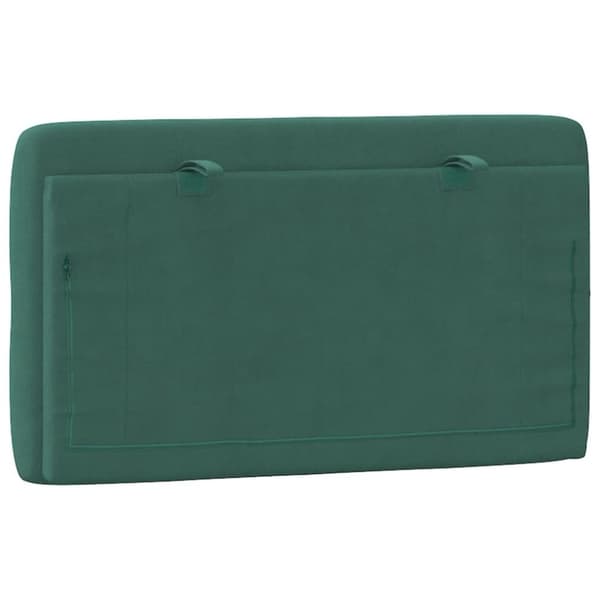 vidaXL gavlpude 90 cm velour mørkegrøn