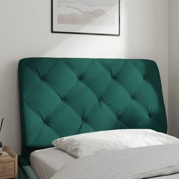vidaXL gavlpude 90 cm velour mørkegrøn