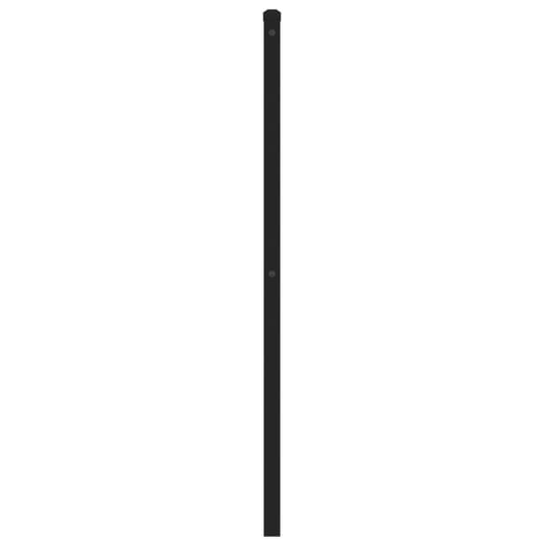 vidaXL sengegavl 200 cm metal sort