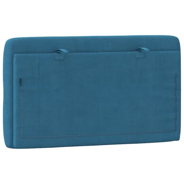 vidaXL gavlpude 90 cm velour blå