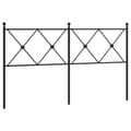 Pikkukuva 1 / 6: vidaXL Metallinen sängynpääty musta 150 cm