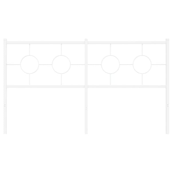 vidaXL sengegavl 150 cm metal hvid