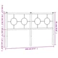 Pikkukuva 7 / 7: vidaXL Metallinen sängynpääty valkoinen 140 cm