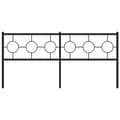 Pikkukuva 2 / 7: vidaXL Metallinen sängynpääty musta 180 cm
