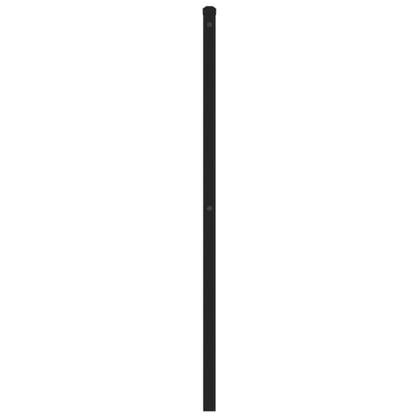 vidaXL Metallinen sängynpääty musta 150 cm