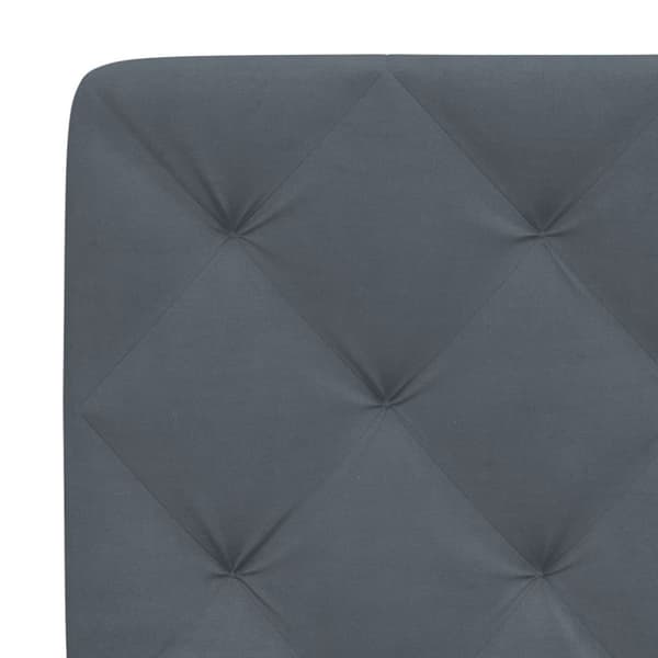 vidaXL gavlpude 140 cm velour mørkegrå